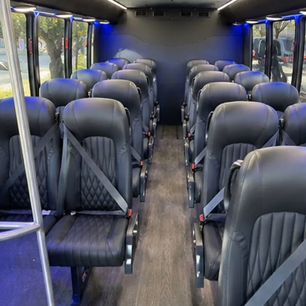 28 passenger minibus interior