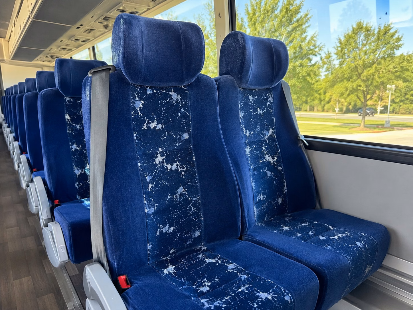 peoria charter bus rental interior